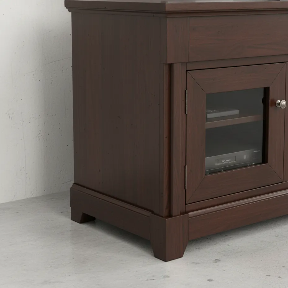 penwood furniture hudson valley media stand hvhd60 medium close up