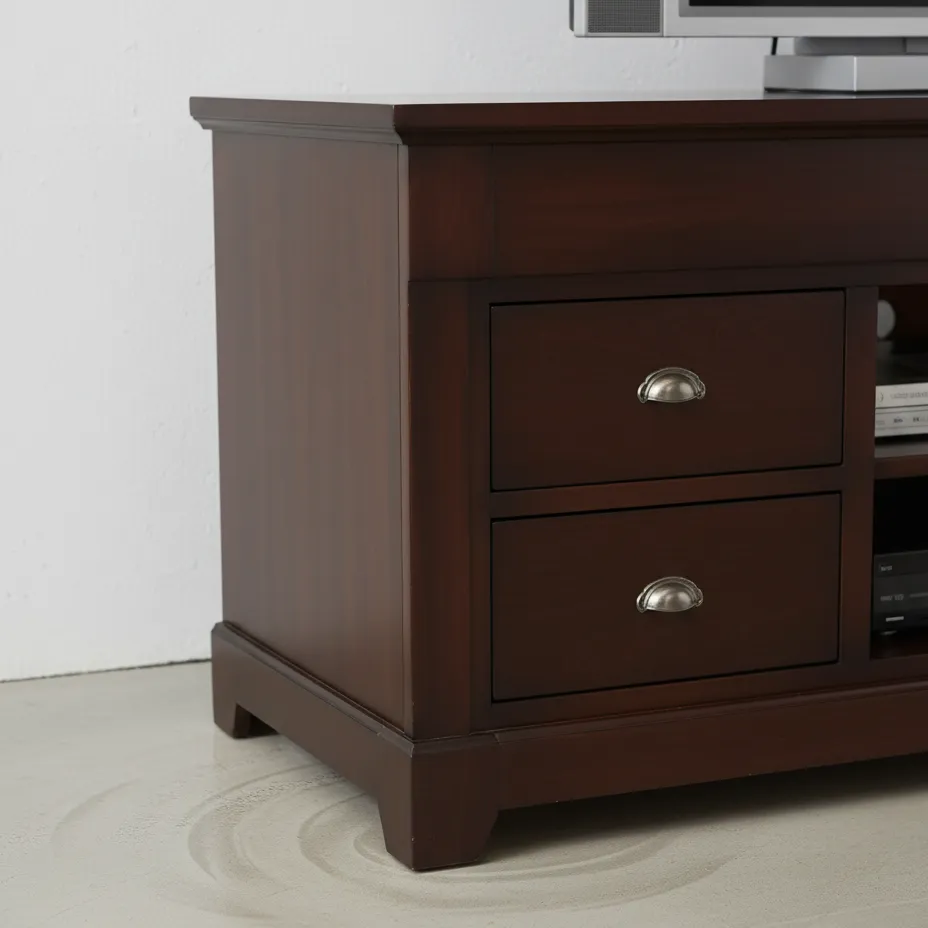 penwood furniture hudson valley media stand hvhd74 medium close up
