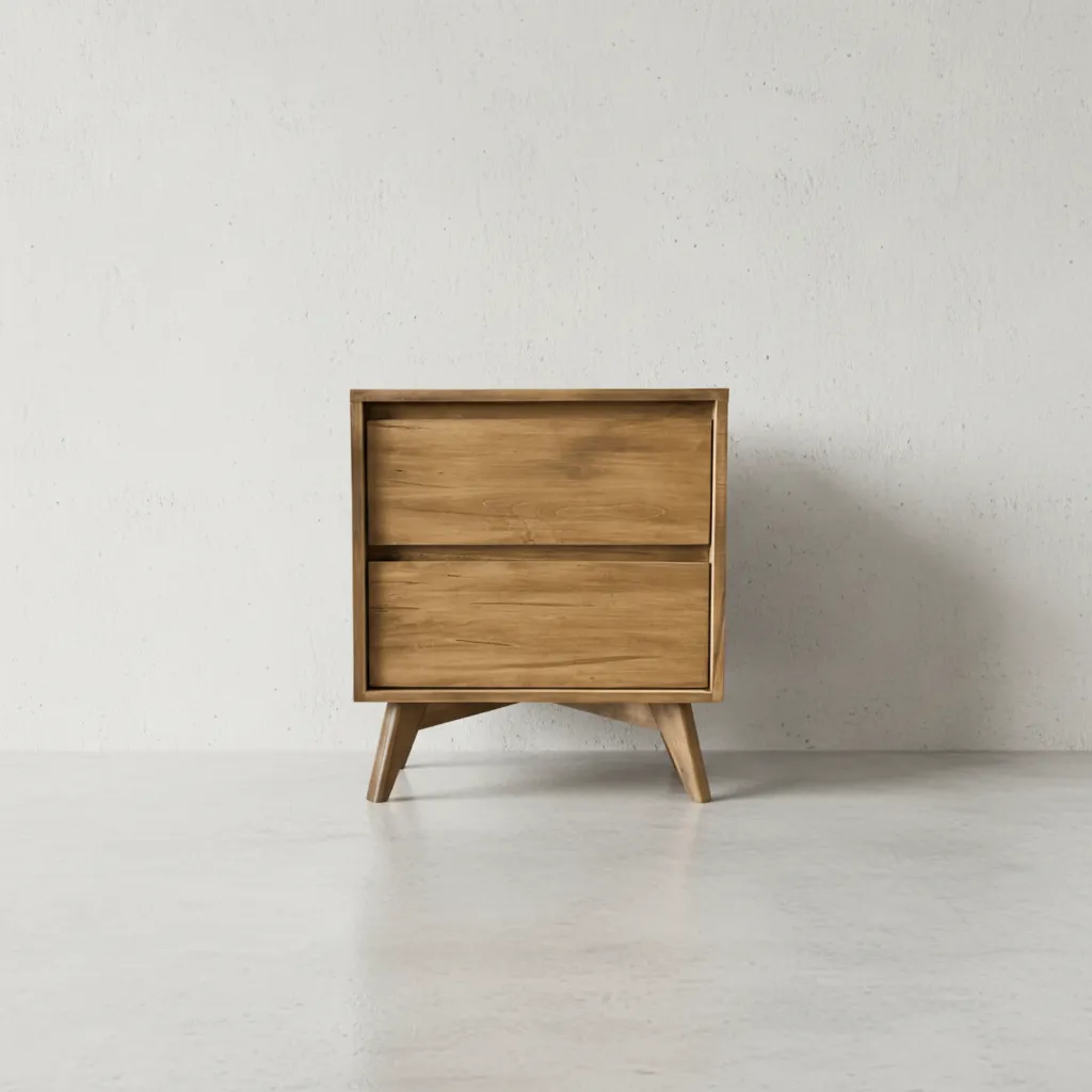 penwood furniture hygge 2 drawer nightstand face on horizontal