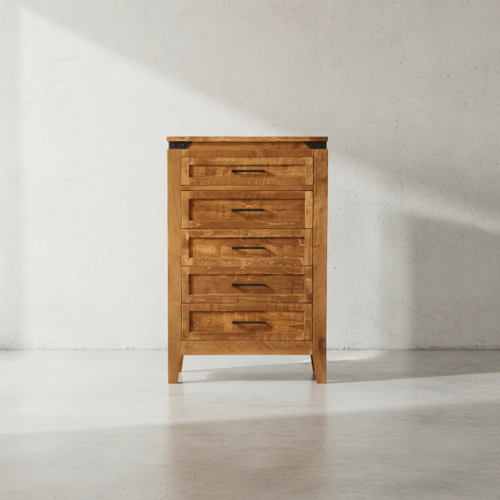 penwood furniture kenora 5 drawer high boy face on horizontal