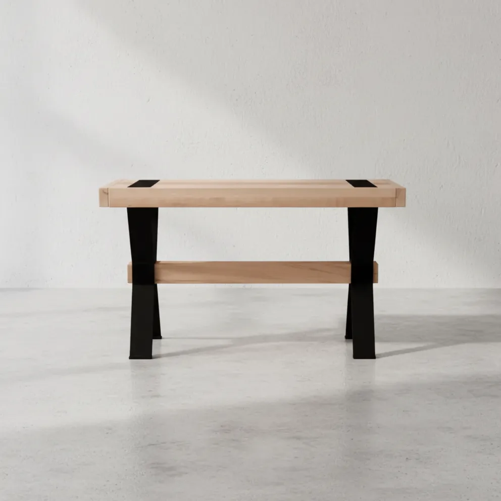 penwood furniture millwright sofa table face on horizontal