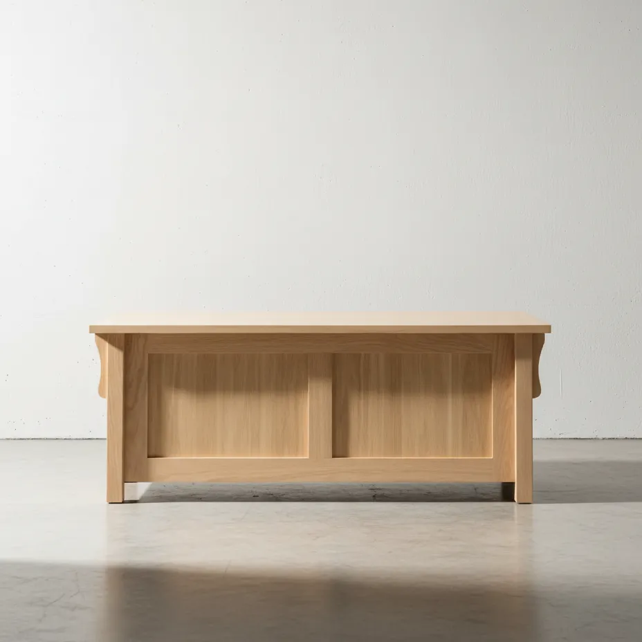 penwood furniture mission blanket box m2448b face on horizontal