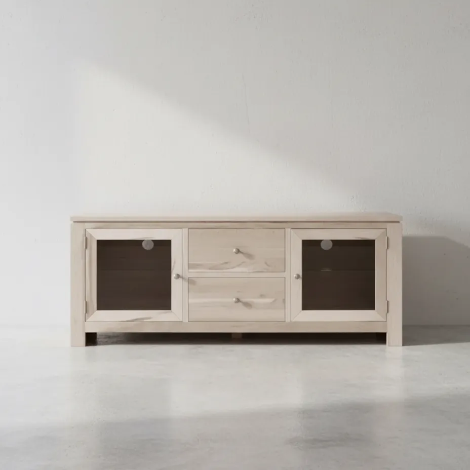 penwood furniture newport tv unit np1865 face on horizontal