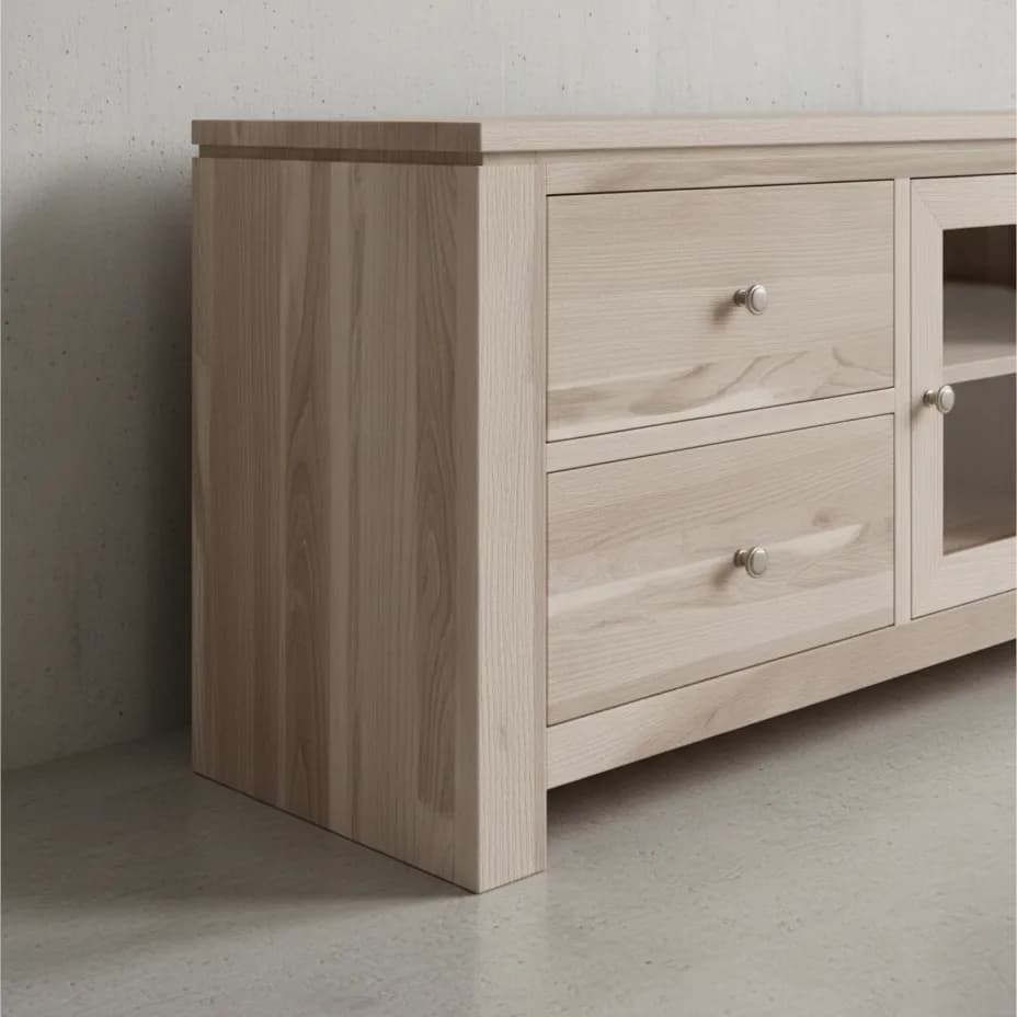 penwood furniture newport tv unit np1865 medium close up
