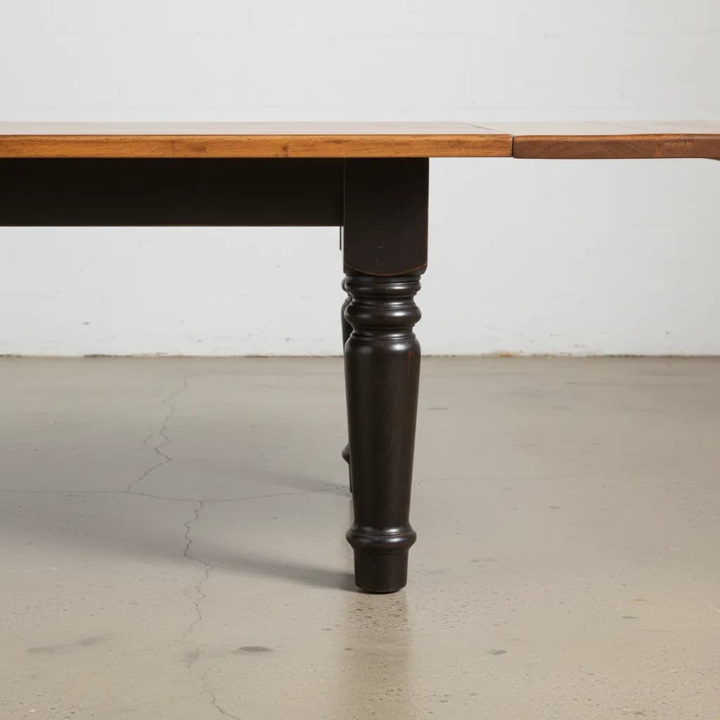 penwood furniture rustic plank dining table medium close up