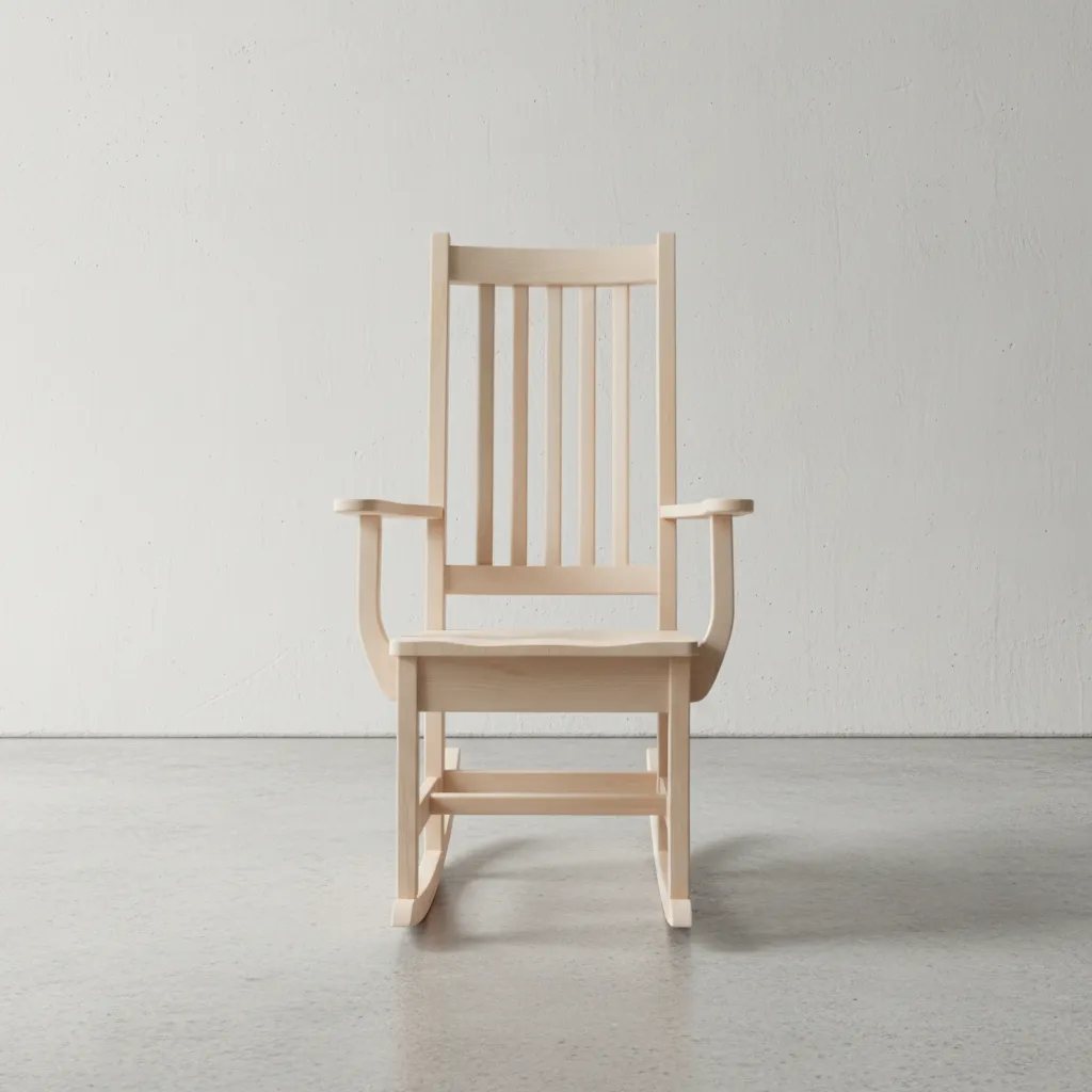 penwood furniture shaker rocking chair face on horizontal