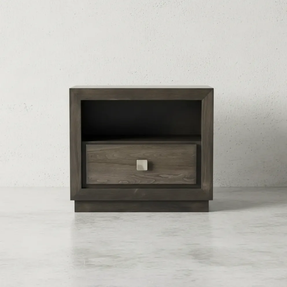 penwood furniture thornloe 1 drawer nightstand face on horizontal