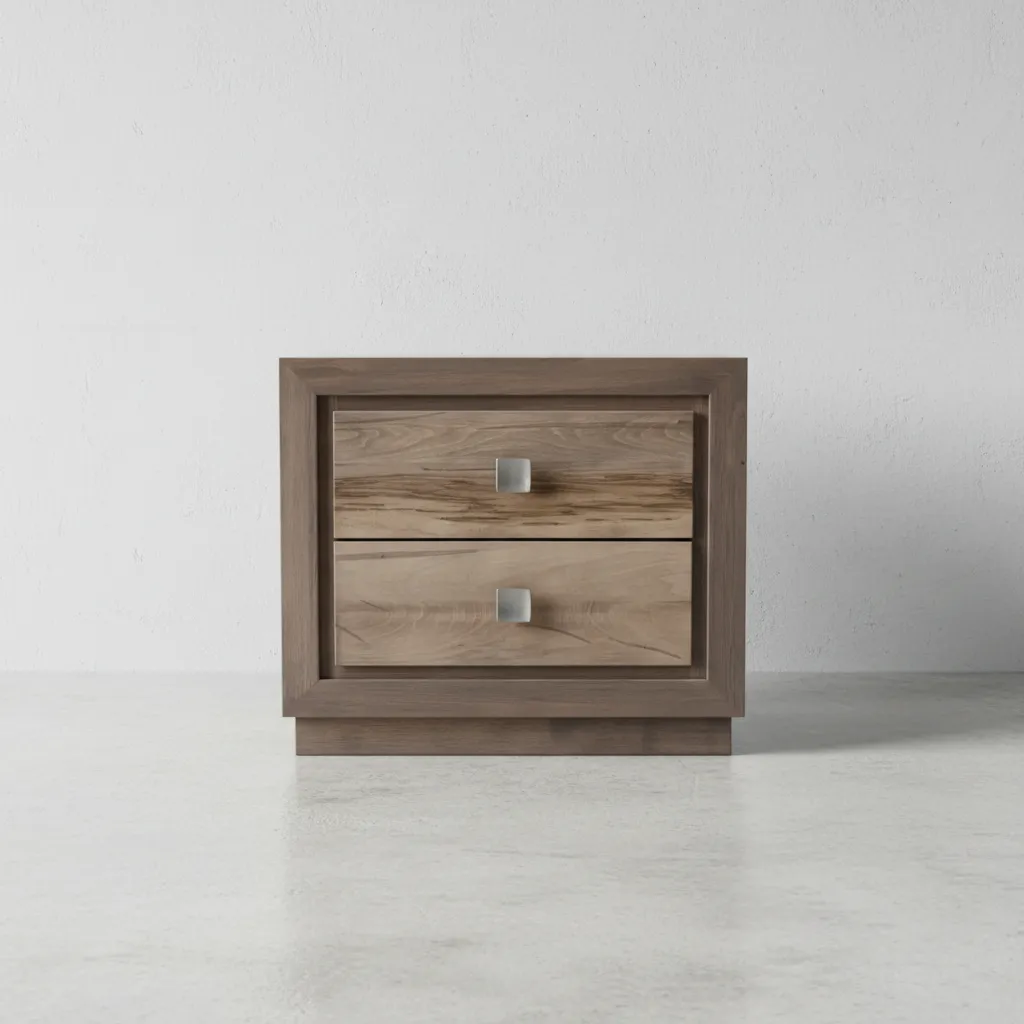 penwood furniture thornloe 2 drawer nightstand face on horizontal