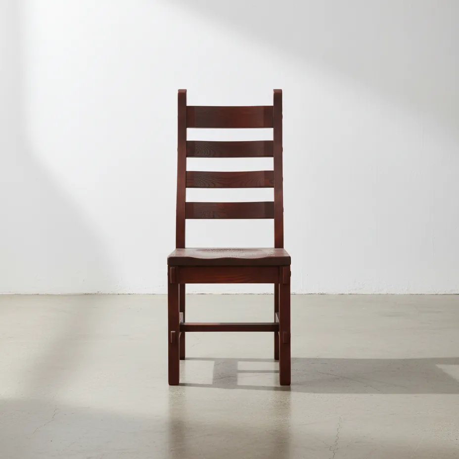 penwood furniture timber ladderback chair face on horizontal