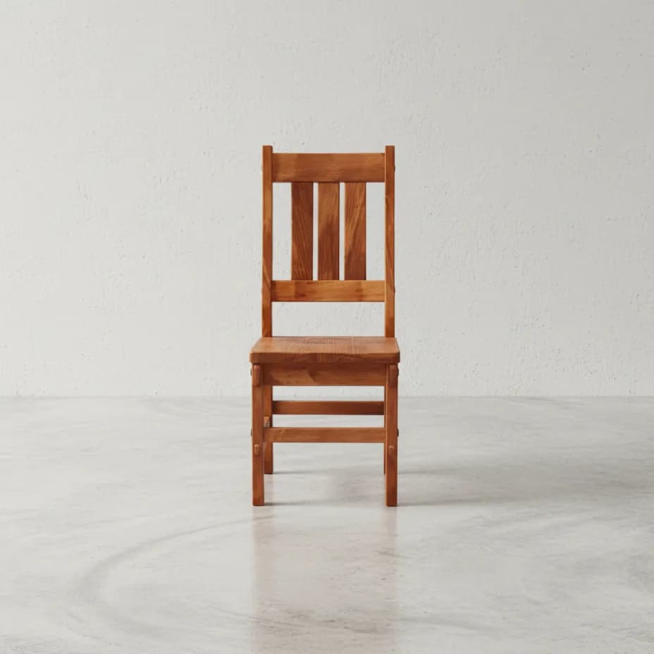 penwood furniture timber slatback chair face on horizontal
