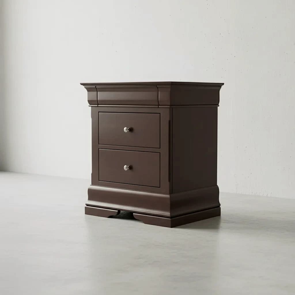 penwood furniture phillipe 3 drawer night stand 45 degree angle