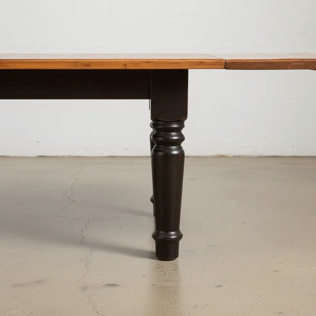 penwood furniture rustic plank dining table medium close up