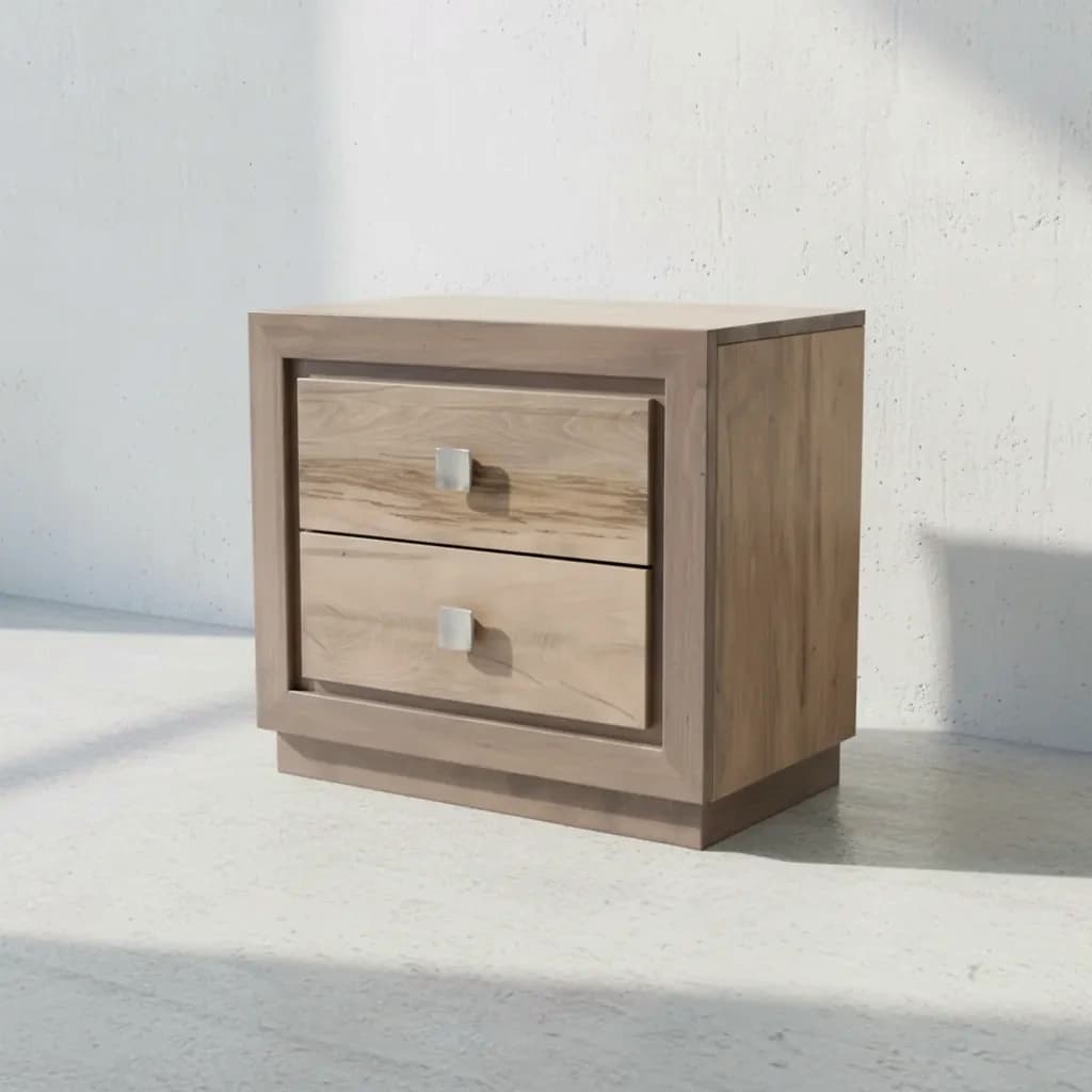 penwood furniture thornloe 2 drawer nightstand 45 degree angle