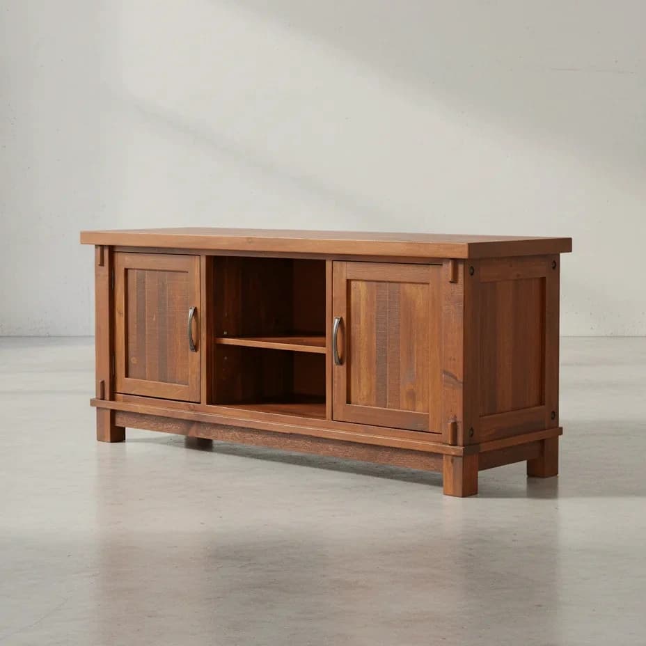 penwood furniture timber 2 door 1 adj shelf tv stand ttv3065 45 degree angle