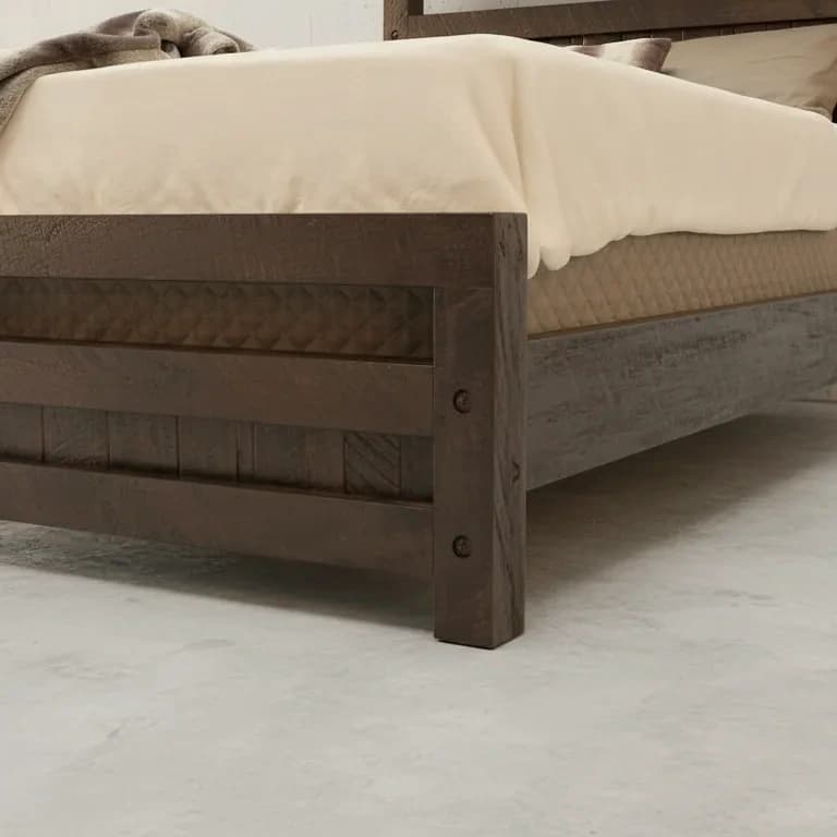 penwood furniture timber bed medium close up