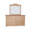 F4 6 Drawer Dresser and Curved Mirror