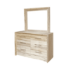 Waterfall Dresser Framed Mirror