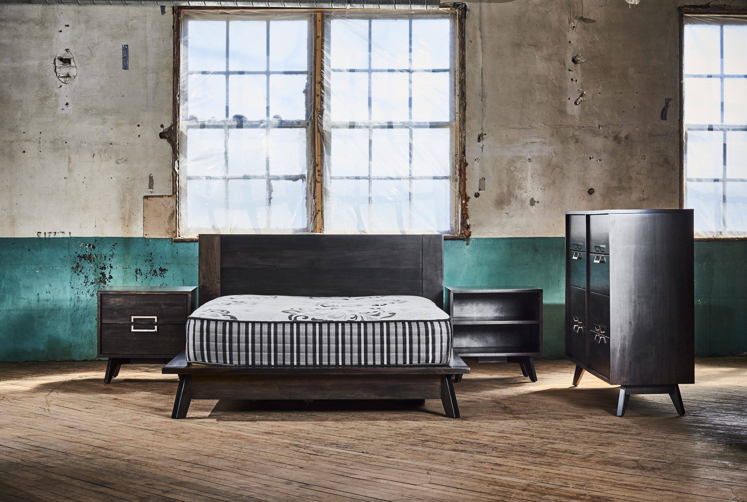 Industrial style bedroom deals set