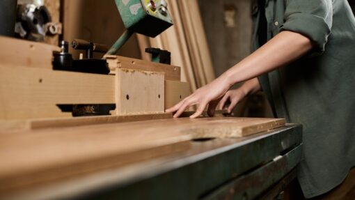 Handcrafted wood furniture