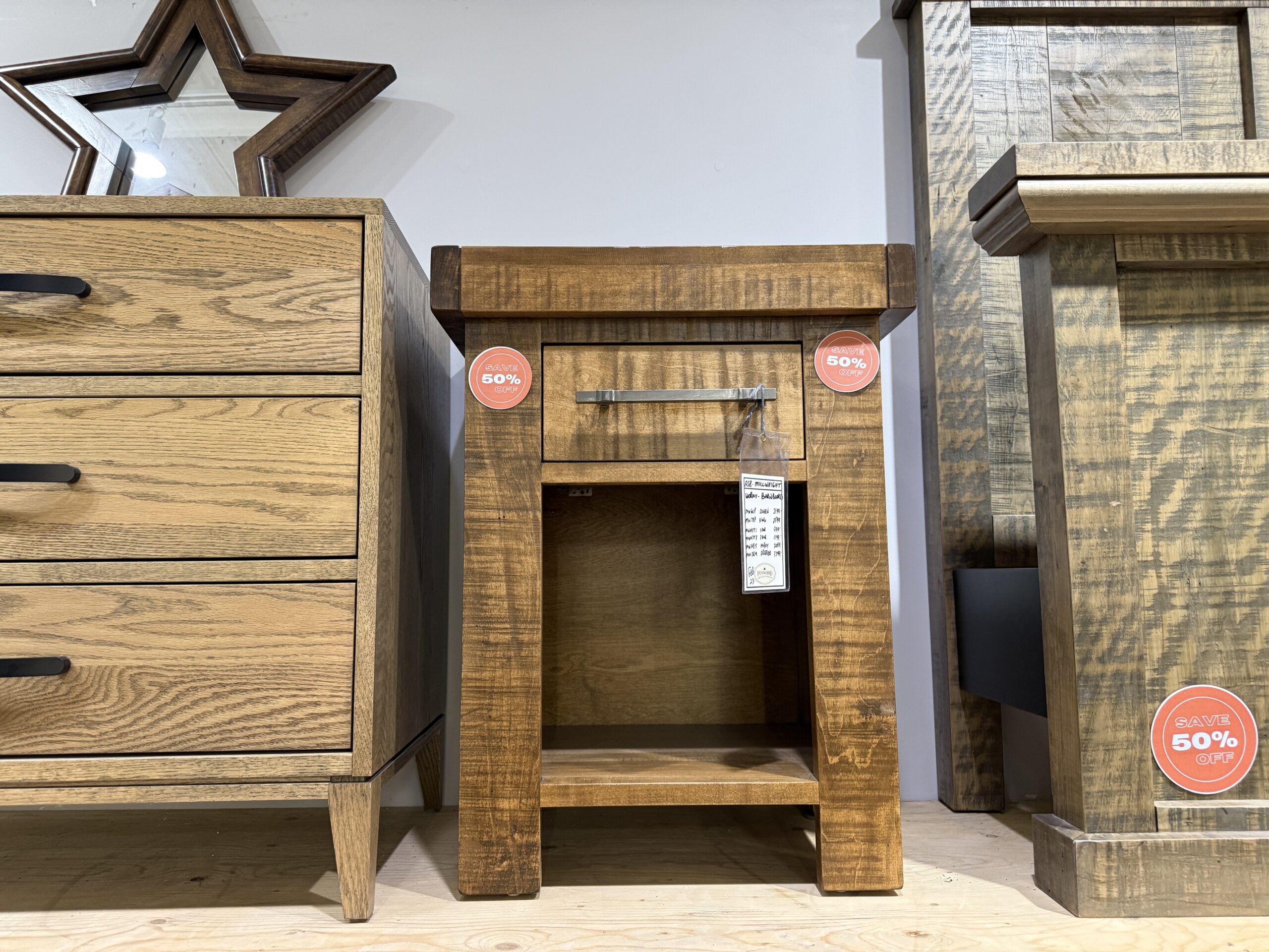 Clearance Solid Wood Furniture - Millwright N/S