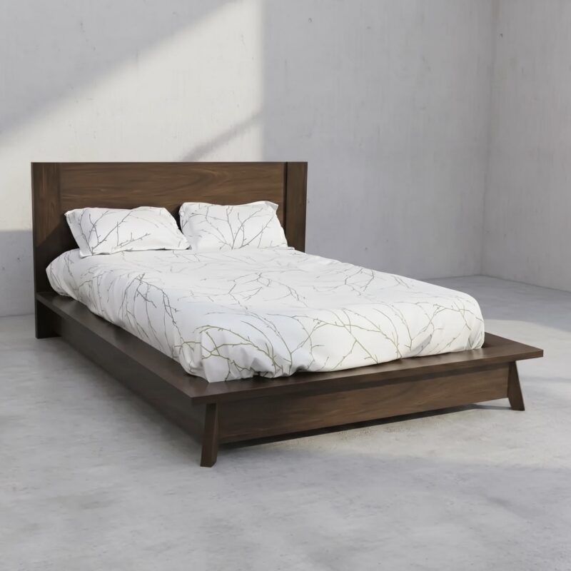 avenue solid wood bed frame angle image