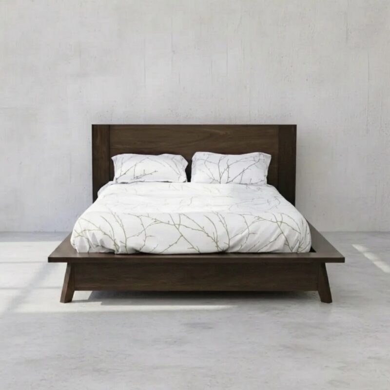 avenue solid wood bed frame face on image