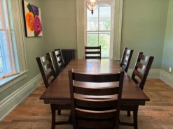 maple table and chairs