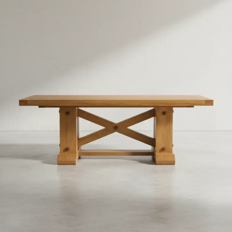 penwood furniture acton central dining table face on horizontal