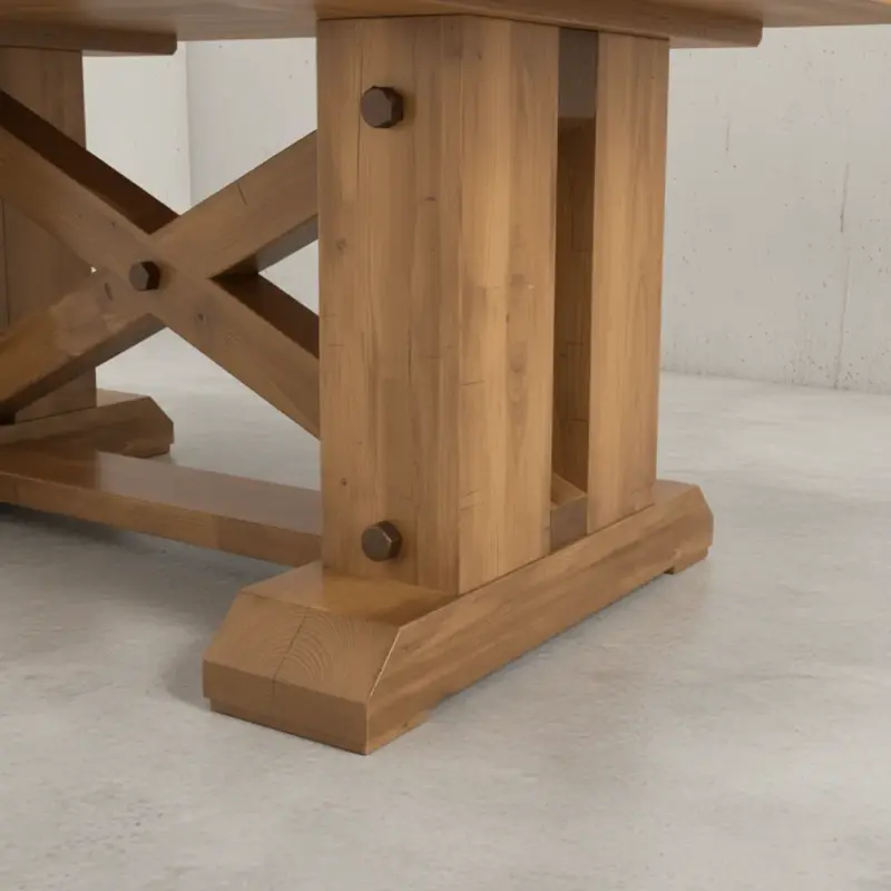 penwood furniture acton central dining table medium close up