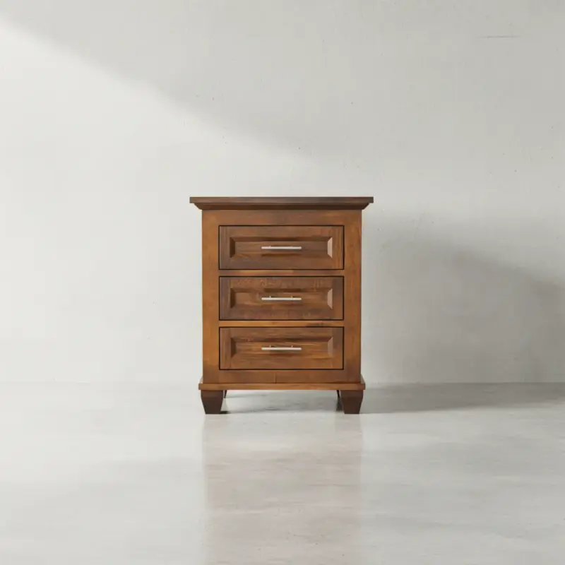 penwood furniture algonquin 3 drawer night stand face on horizontal