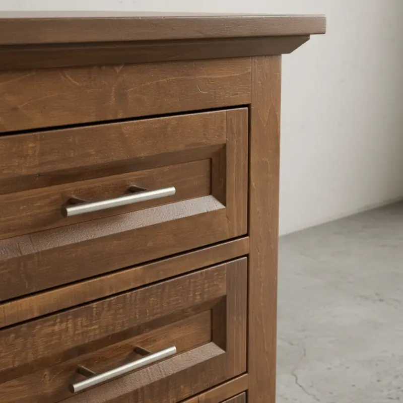 penwood furniture algonquin 3 drawer night stand medium close up