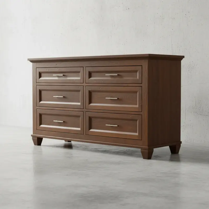 penwood furniture algonquin 6 drawer dresser 45 degree angle