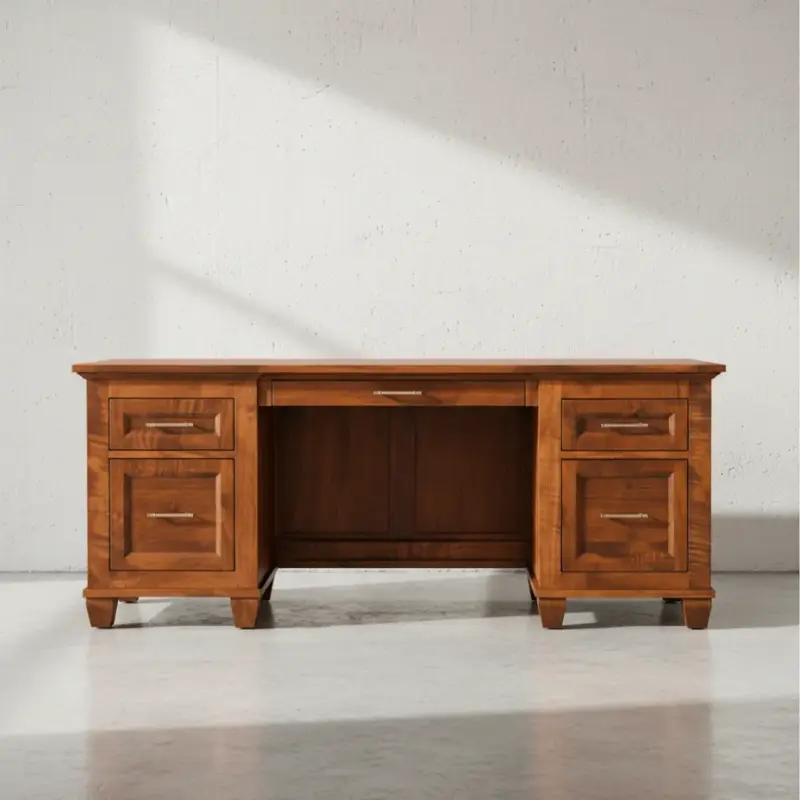 penwood furniture algonquin executive desk face on horizontal