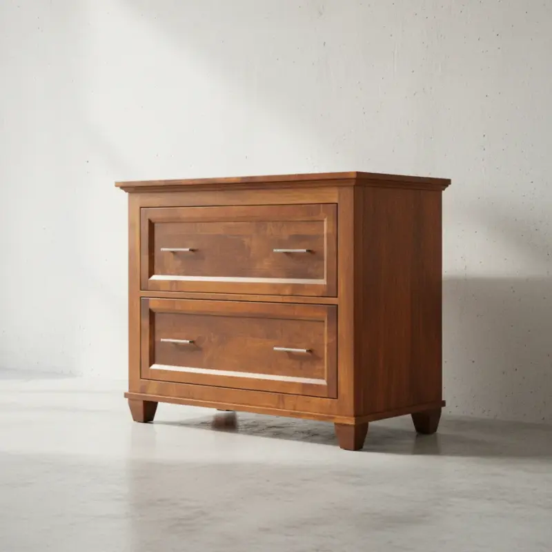 penwood furniture algonquin file cabinet 45 degree angle