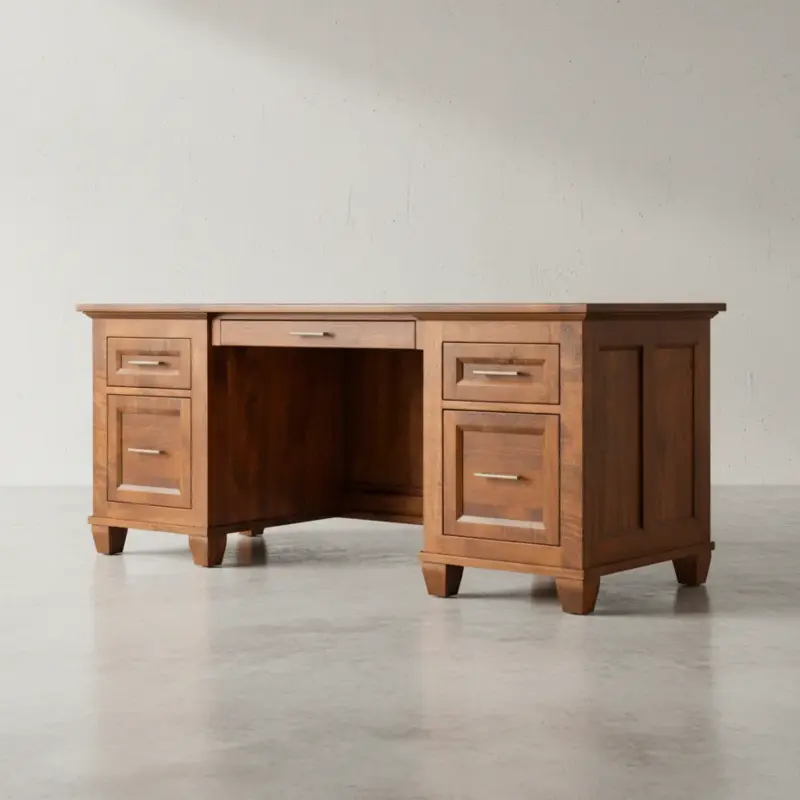 penwood furniture algonquin office desk a2875 45 degree angle