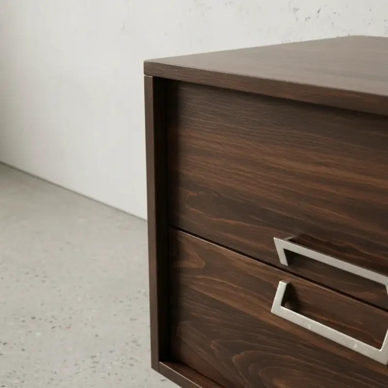 penwood furniture avenue 2 drawer night stand medium close up