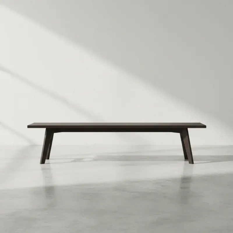 penwood furniture avenue dining bench face on horizontal