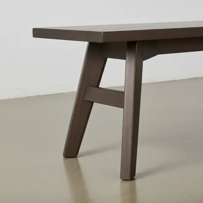 penwood furniture avenue dining bench medium close up