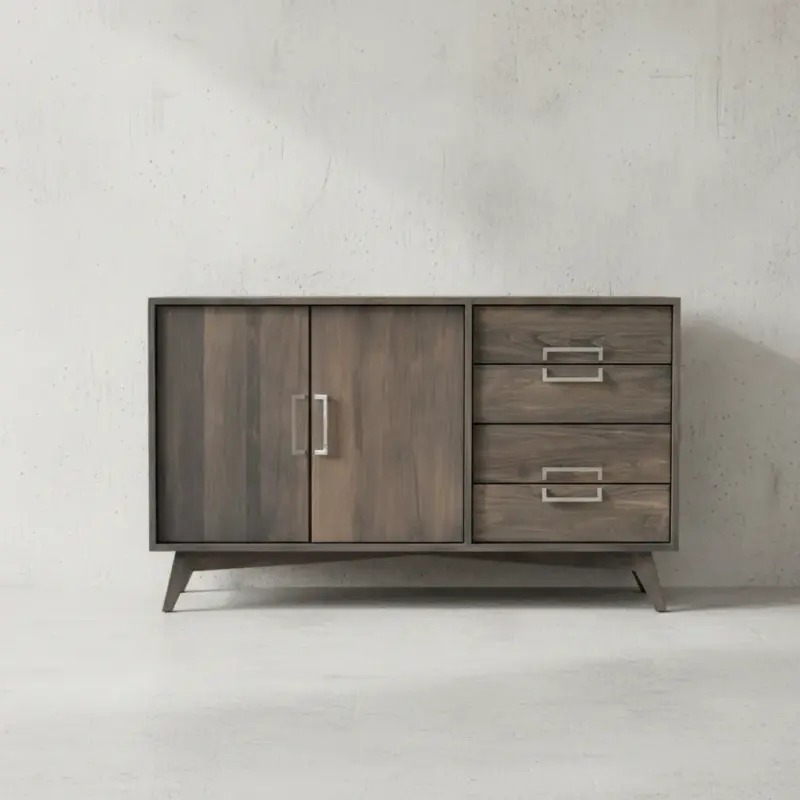 penwood furniture avenue sideboard 4 drawers 2 doors face on horizontal