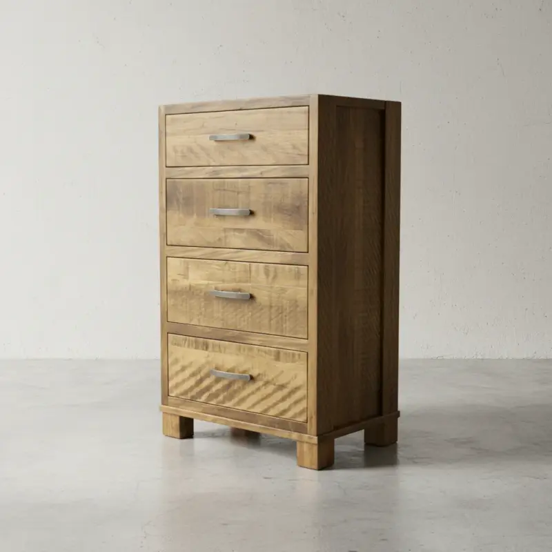 penwood furniture backwoods 4 drawer hiboy 45 degree angle
