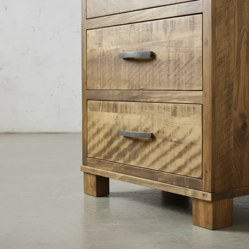 penwood furniture backwoods 4 drawer hiboy medium close up