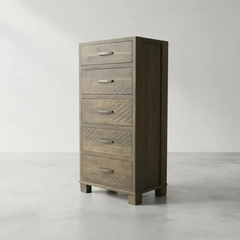 penwood furniture backwoods 5 drawer hiboy 45 degree angle