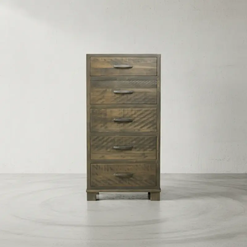 penwood furniture backwoods 5 drawer hiboy face on horizontal