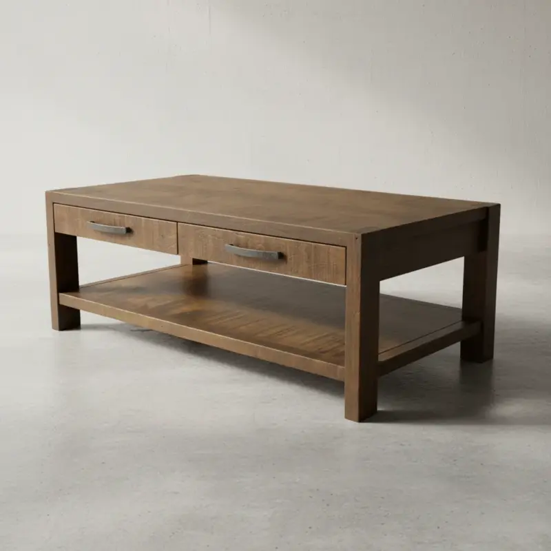 penwood furniture backwoods coffee table 45 degree angle