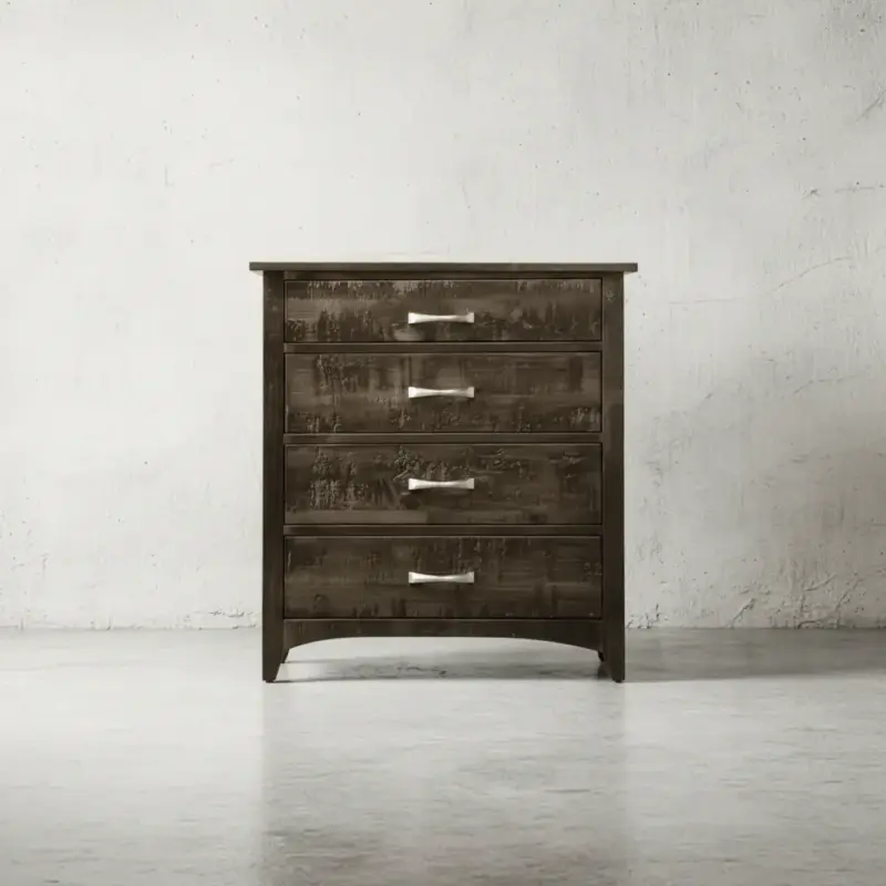 penwood furniture bancroft highboy 4 drawers face on horizontal