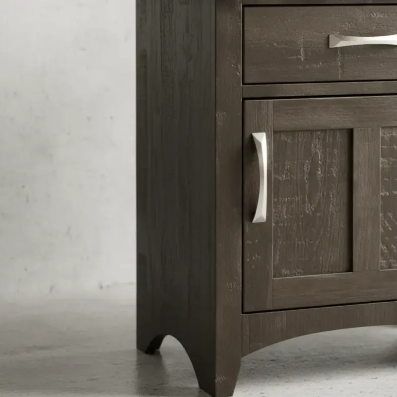 penwood furniture bancroft night stand 1 drawer 1 door medium close up