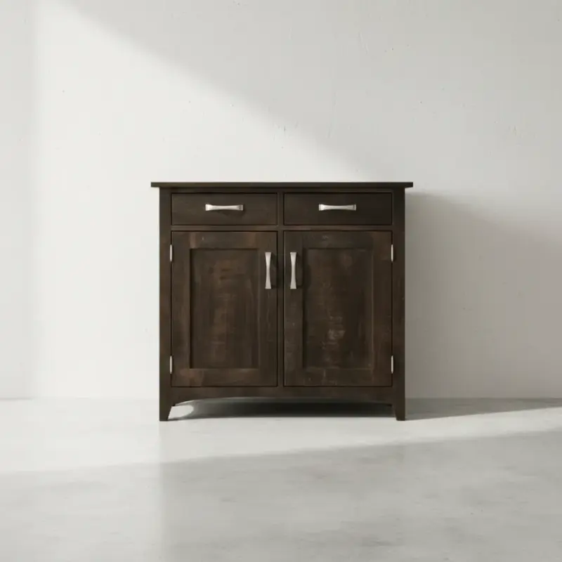 penwood furniture bancroft sideboard 2 drawers 2 doors face on horizontal