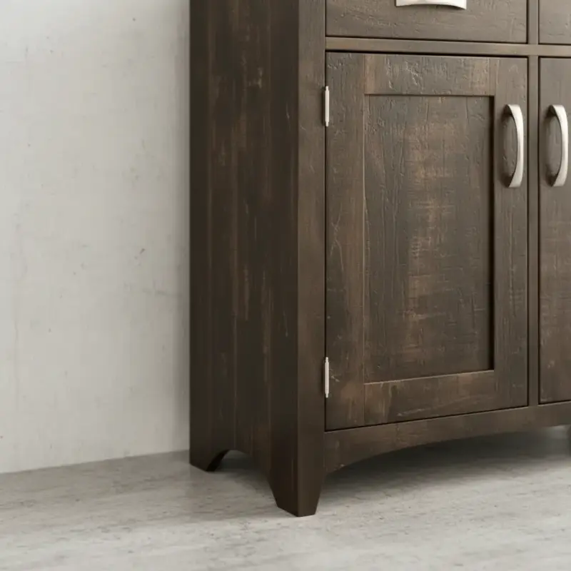 penwood furniture bancroft sideboard 2 drawers 2 doors medium close up