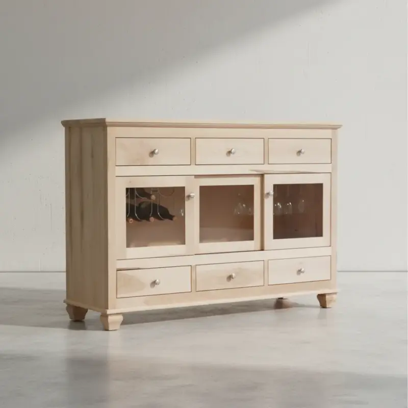 penwood furniture barcelona sideboard with sliding doors xb59s 45 degree angle