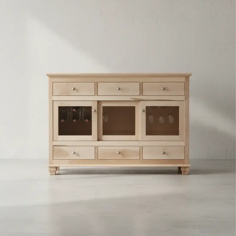 penwood furniture barcelona sideboard with sliding doors xb59s face on horizontal